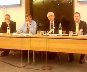 Dave Martin, Lord Erroll, Phil Willis, Mathew Henton at the PAF